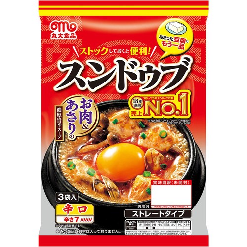 丸大食品 スンドゥブ辛口 3袋入り Green Beans | グリーンビーンズ by AEON