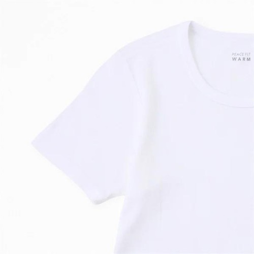 PEACE FIT(ピースフィット)WARM オーガニックコットン 半袖丸首シャツ 男の子 ブラック 140cm トップバリュ
