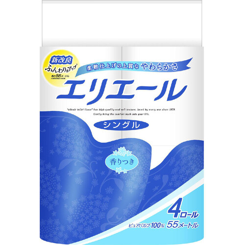 大王製紙 エリエール トイレットペーパー 4ロールシングル