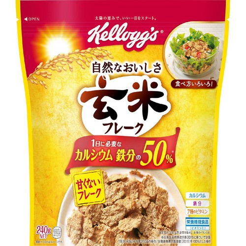 日本ケロッグ 玄米フレーク 240g Green Beans | グリーンビーンズ by AEON