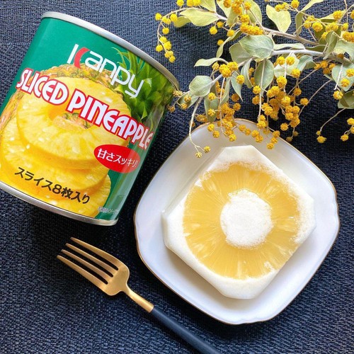 加藤産業 カンピーパインアップル 425g 8枚 Green Beans | グリーン