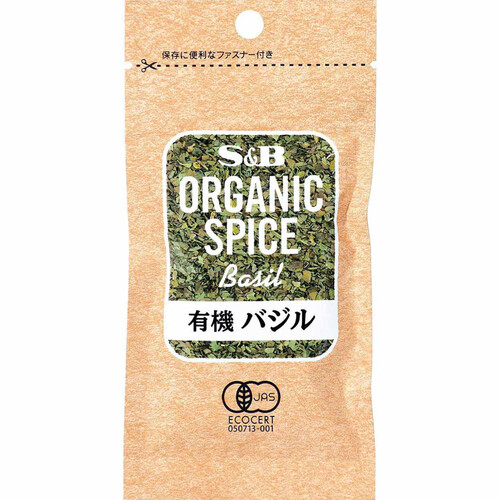 エスビー食品 ORGANIC SPICE 袋入り有機バジル 5g