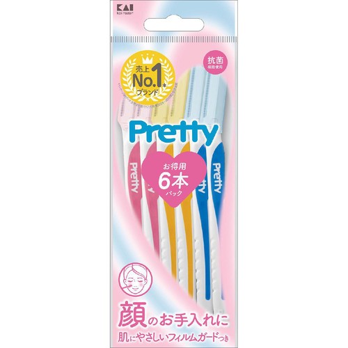 貝印 プリティー フェイスL 6本入