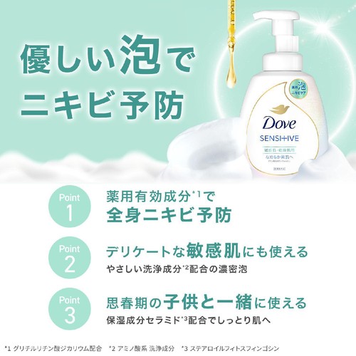 ユニリーバ 薬用 ダヴ ニキビケア泡ボディウォッシュ なめらか素肌 つめかえ用 430g