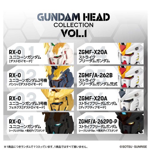 バンダイ GUNDAM HEAD COLLECTION vol.1 15才以上