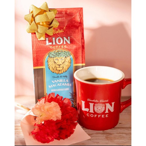 ライオンコーヒー バニラマカダミア 粉 140g Green Beans