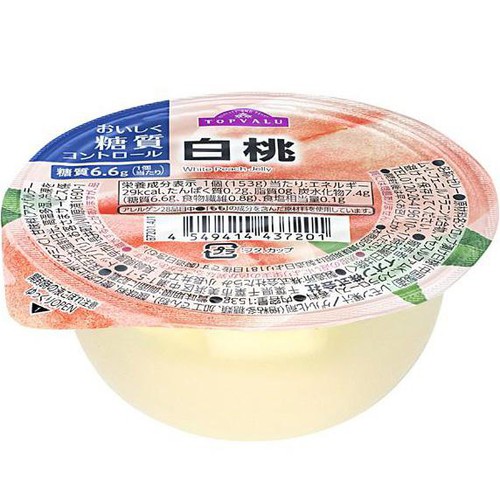 おいしく糖質コントロール 白桃ゼリー 153g トップバリュ
