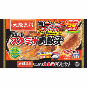 イートアンドフーズ 大阪王将 羽根つきスタミナ肉餃子 【冷凍】 12個入