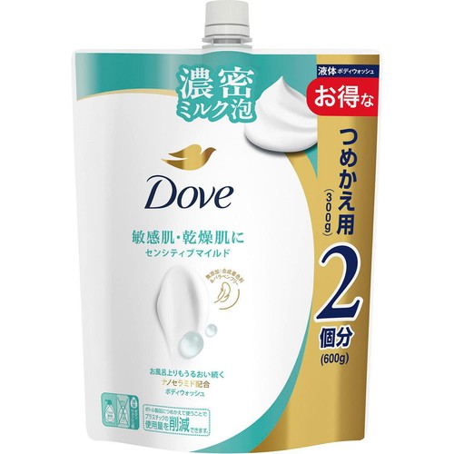 ユニリーバ ダヴ ボディウォッシュ センシティブマイルド つめかえ用 600g