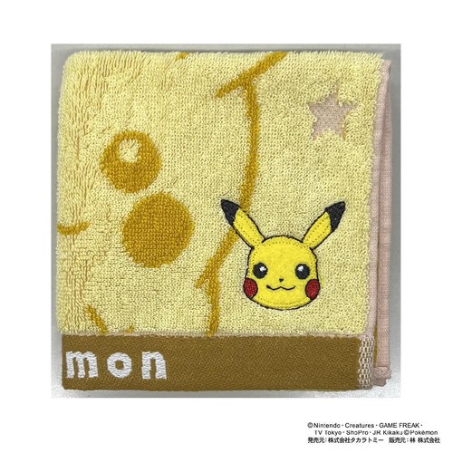ポケモン タオルハンカチ ピカチュウ 約25 x 25cm Green Beans
