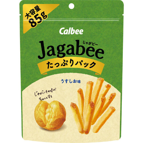 カルビー Jagabee うすしお味たっぷりパック 85g Green Beans