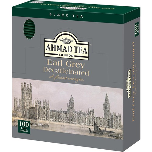 AHMAD TEA デカフェ アールグレイ ティーバッグ 2gX100