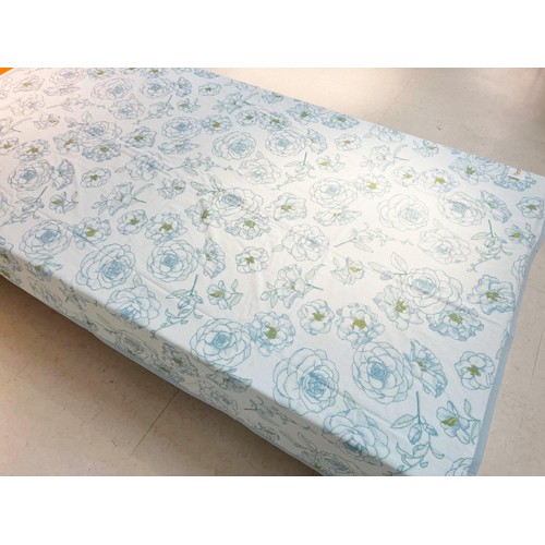 昭和西川 シール織綿毛布 140 x 200cm ブルー Green Beans | グリーン
