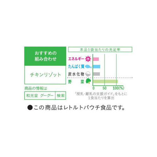 和光堂 1食分の野菜が摂れるグーグーキッチン 鯛のアクアパッツァ 100g