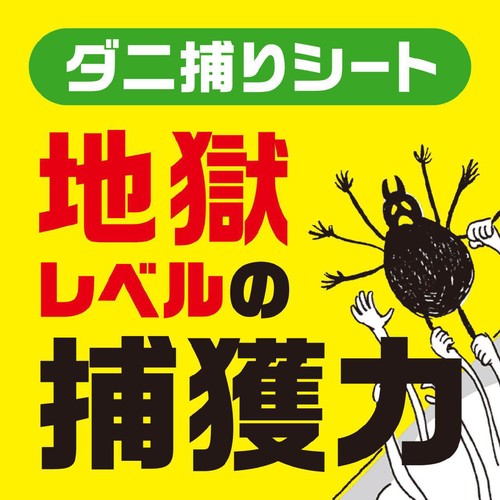 アース製薬 ダニがホイホイ ダニ捕りシート まくら・クッション用 粘着