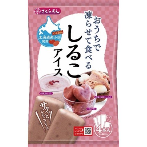 谷尾食糧 凍らせて食べるしるこアイス 280g(70g x 4袋)