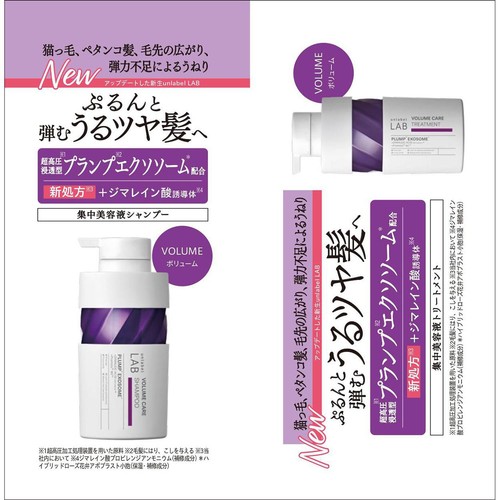 アンレーベル ラボ EX バウンス シャンプーN&ヘアトリートメントN 1day