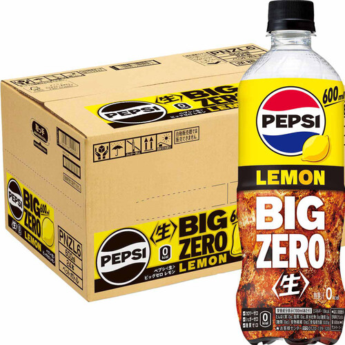 サントリー ペプシ 生 BIG ZERO LEMON 1ケース 600ml x 24本 Green