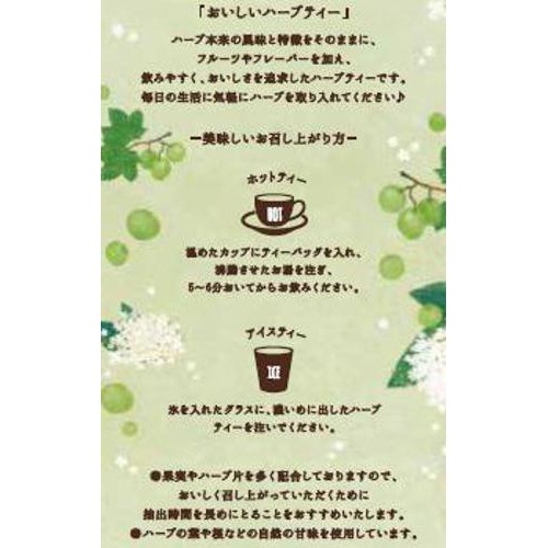 生活の木 おいしいハーブティー エルダーフラワーマスカット 30個入
