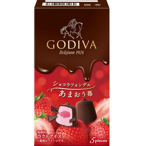 ゴディバ ショコラフォンデュ あまおう苺 12ml x 5粒 Green Beans