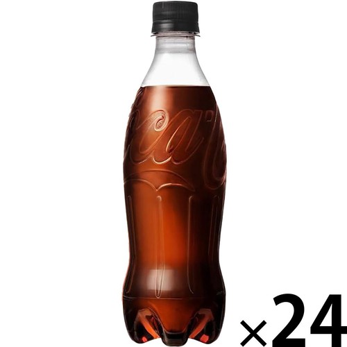 コカ・コーラ ゼロシュガー ラベルレス 1ケース 500ml x 24本 Green