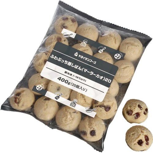ヤヨイサンフーズ ふわぷっち蒸しぱん (マーラーカオ)20【冷凍】 400g (20個入)