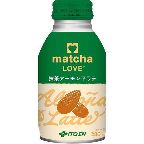 伊藤園 matcha LOVE 抹茶アーモンドラテ 280ml Green Beans | グリーン