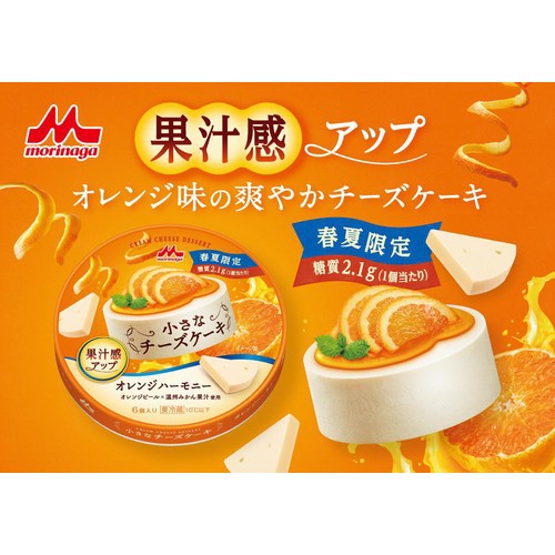 森永乳業 小さなチーズケーキオレンジハーモニー 6個入 90g