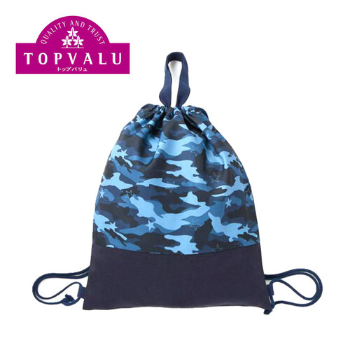 迷彩ナップサック ネイビー トップバリュ Green Beans | グリーン