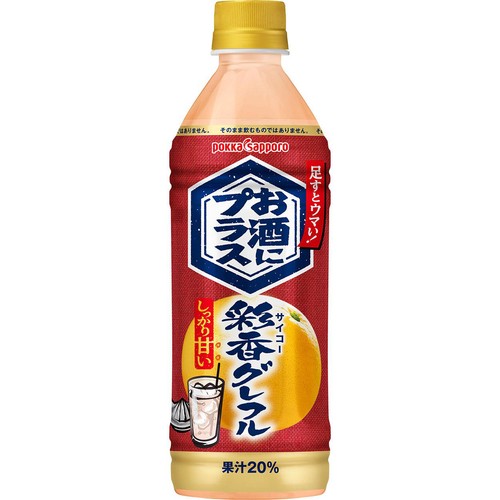ノンアルコール】 ポッカサッポロ お酒にプラス彩香グレフル 500ml