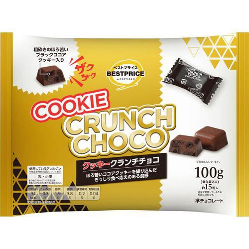 クッキークランチチョコ 100g トップバリュベストプライス Green Beans