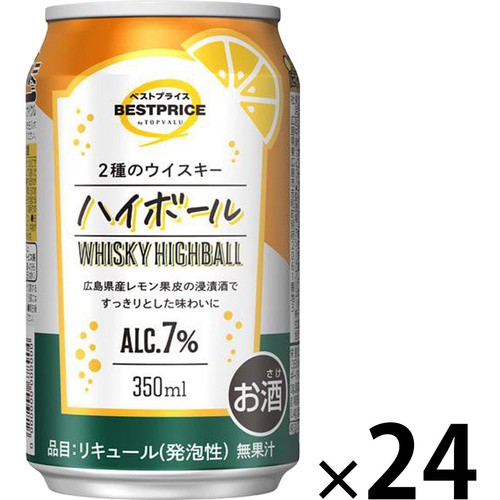 ウィスキーハイボール＜ケース＞ 350ml x 24缶 トップバリュベスト