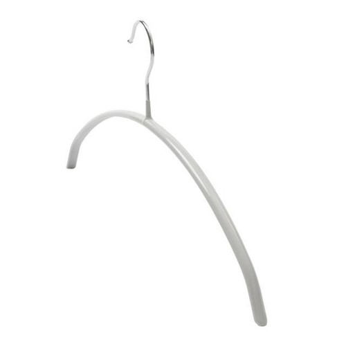 シャツ用ノンスリップハンガーアーチ型3本組 幅41.5cm x 高さ20.0cm x 厚さ1.2cm シルバー ホームコーディ