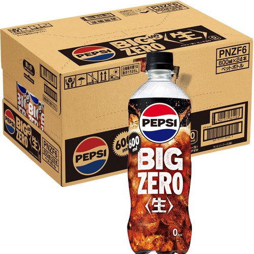 サントリー ペプシ 生 BIG ZERO 1ケース 600ml x 24本 Green Beans