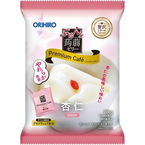 オリヒロ ぷるんと蒟蒻ゼリー プレミアムカフェ 杏仁味 10個 Green
