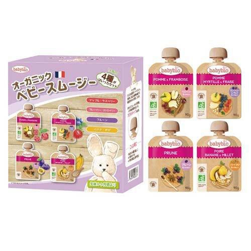ベビービオ ベビーオーガニックスムージーB 4種セット 6か月頃より
