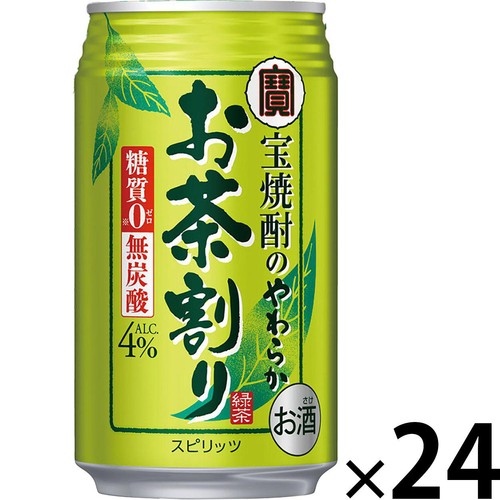 【4%】 宝 宝焼酎のやわらかお茶割り 1ケース 335ml × 24本