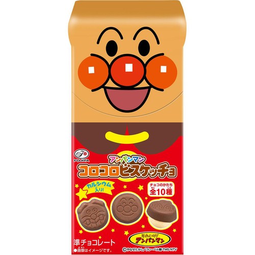 不二家 アンパンマン コロコロビスケッチョ 34g