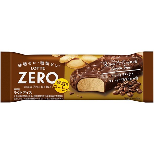 ロッテ ZERO ビスケットクランチチョコバー 深煎りコーヒー 75ml
