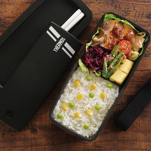 サーモス フレッシュランチボックス一段式 700ml ブラックシルバー DJS