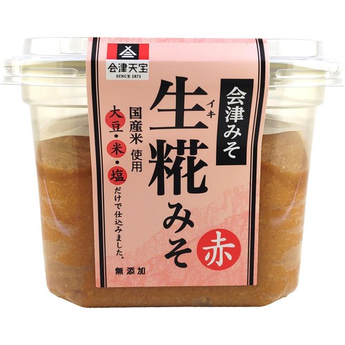 会津天宝 生糀みそ 赤 650g