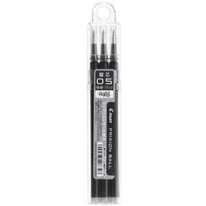 パイロット フリクションボール(単色) 替芯 3本セット 黒 0.5mm 水性