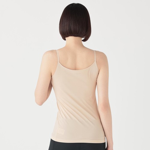 PEACE FIT(ピースフィット) SillkyFACT シームレスキャミソール 婦人 ベージュ L トップバリュ