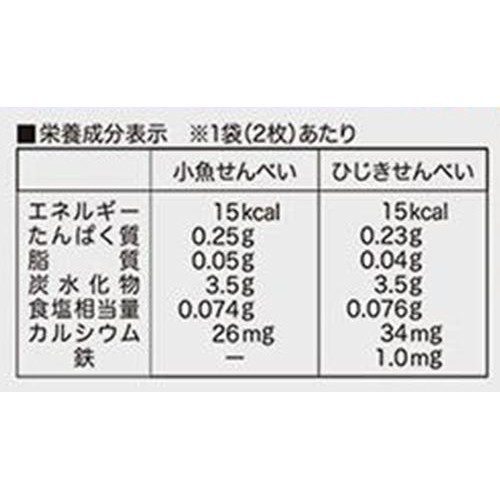 ピジョン 元気アップCa 小魚せんべい&ひじきせんべい 6ヵ月頃から 2枚 x 8袋