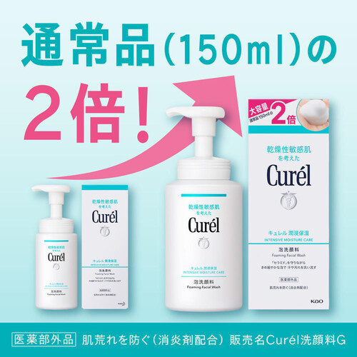 キュレル 潤浸保湿 泡洗顔料 大サイズボトル 300ml