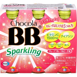 エーザイ チョコラBB スパークリング グレープフルーツ&ピーチ味 140ml