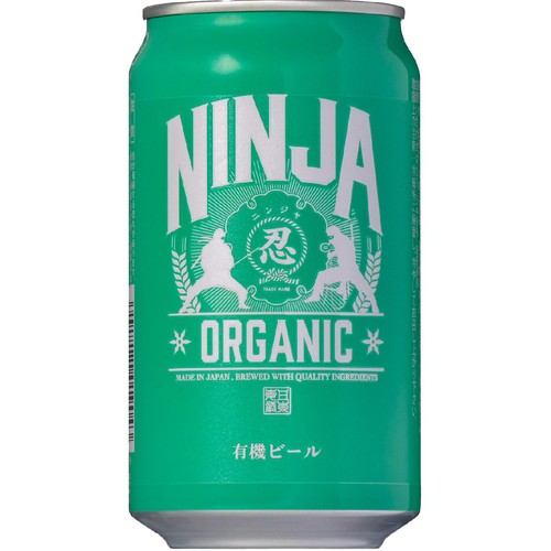 5%】 日本ビール 忍者オーガニックビール 350ml Green Beans