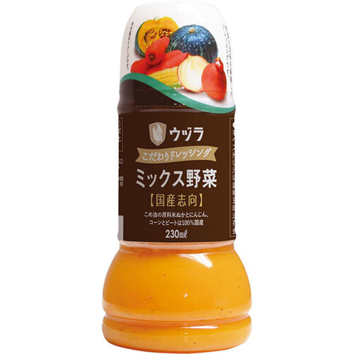 ウヅラ こだわりドレッシング ミックス野菜 230ml