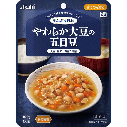 アサヒグループ食品 まんぷく日和 やわらか大豆の五目豆 100g