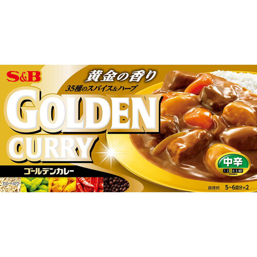 エスビー食品 ゴールデンカレー 中辛 198g